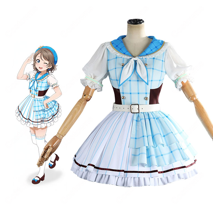 ラブライブ！シリーズ15周年 Aqours 全員 記念衣装 高海千歌  黒澤ダイヤ  渡辺曜 国木田花丸 黒澤ルビィ 津島善子 松浦果南 小原鞠莉 コスプレ衣装-1