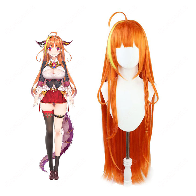 hololive ホロライブ 卒業生 桐生ココ 四代目会長 コスプレウィッグ-1