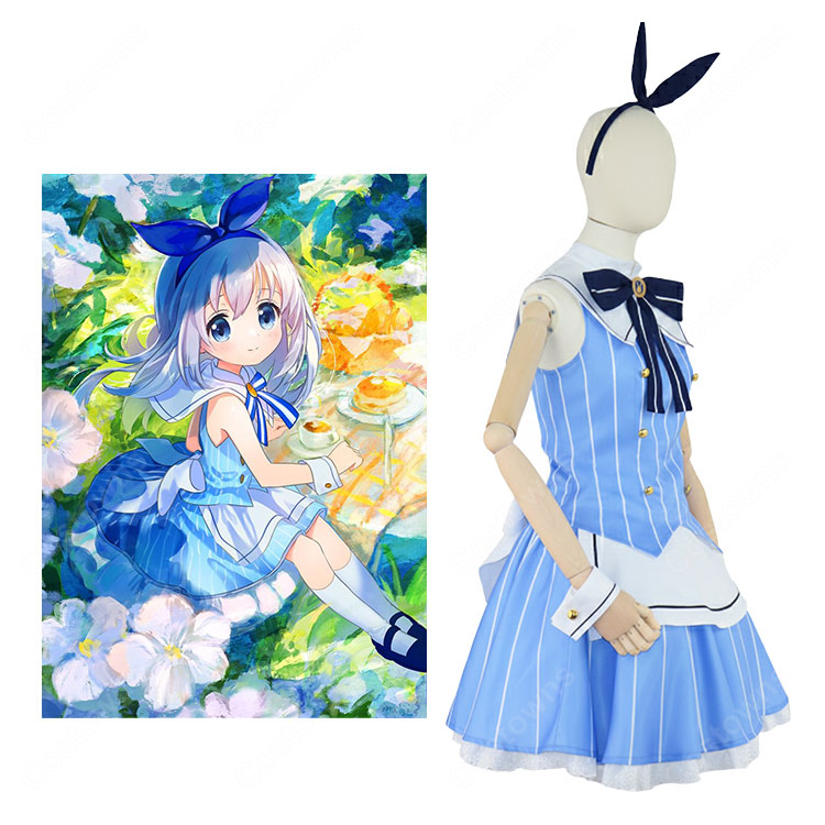 ご注文はうさぎですか? 香風智乃 チノ コスプレ衣装-1