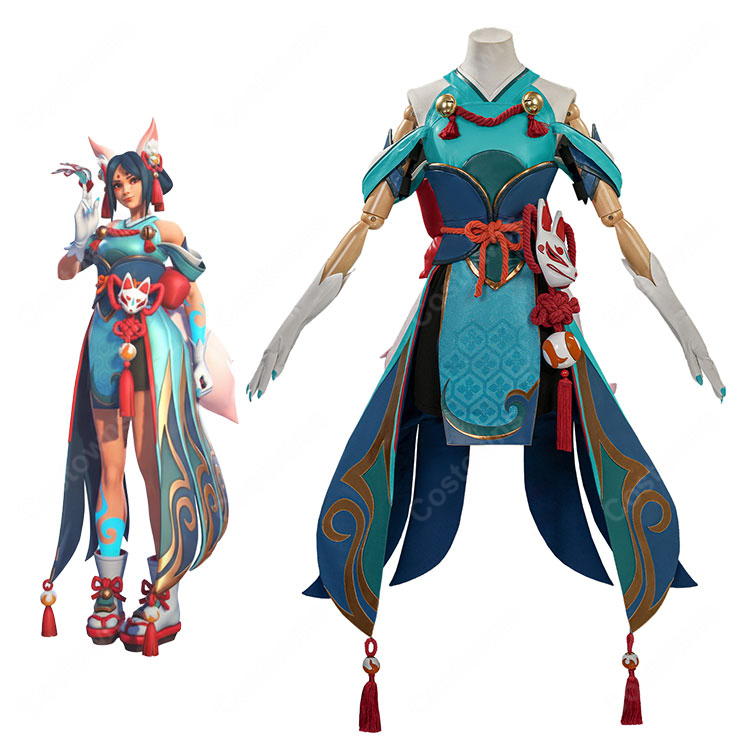 オーバーウォッチ 2 妖怪シリーズ キリコ イナリノカミ コスプレ衣装-1