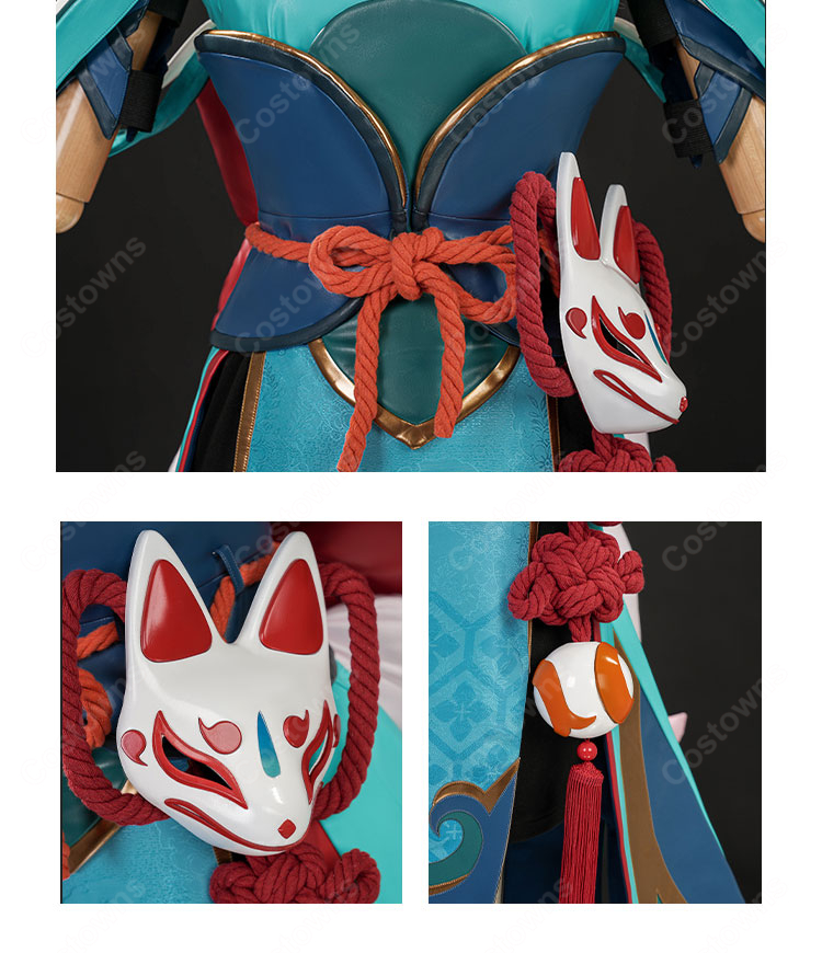 オーバーウォッチ 2 妖怪シリーズ キリコ イナリノカミ コスプレ衣装-8