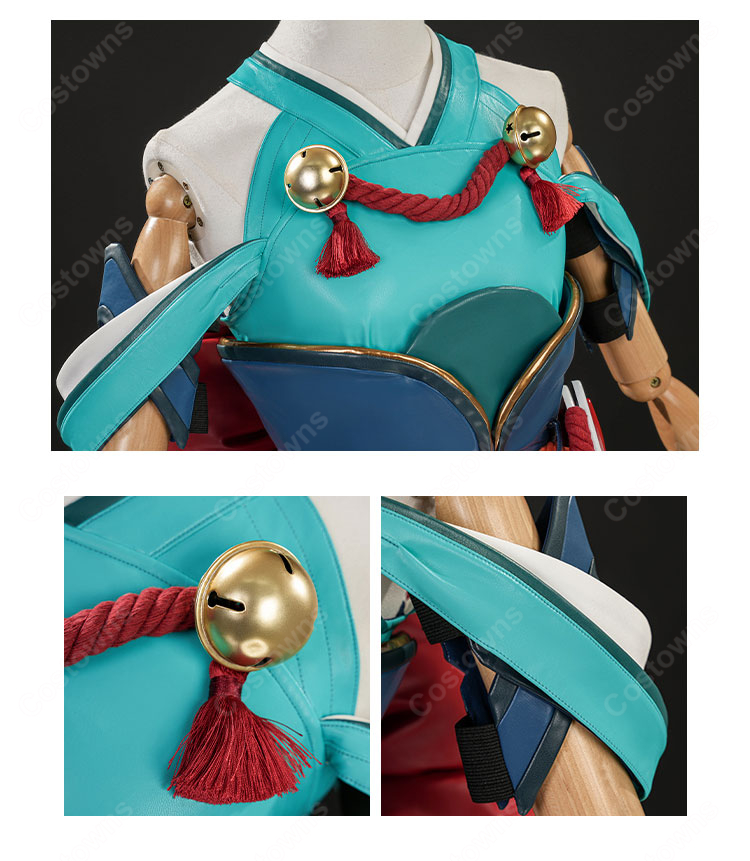 オーバーウォッチ 2 妖怪シリーズ キリコ イナリノカミ コスプレ衣装-5