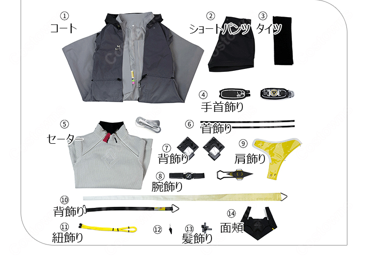 アークナイツ:エンドフィールド 主人公 女管理人 コスプレ衣装-15