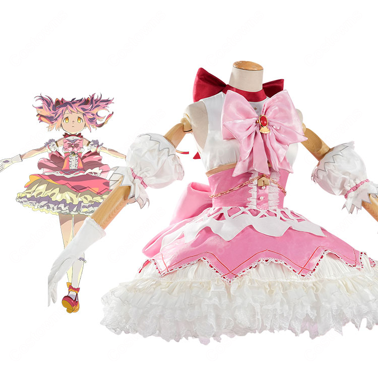 劇場版 魔法少女まどか☆マギカ 〈ワルプルギスの廻天〉 鹿目まどか コスプレ衣装-1