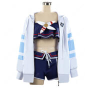 ウマ娘 プリティーダービー シュヴァルグラン 夏凪ネイビードロップ 勝負服 水着 コスプレ衣装