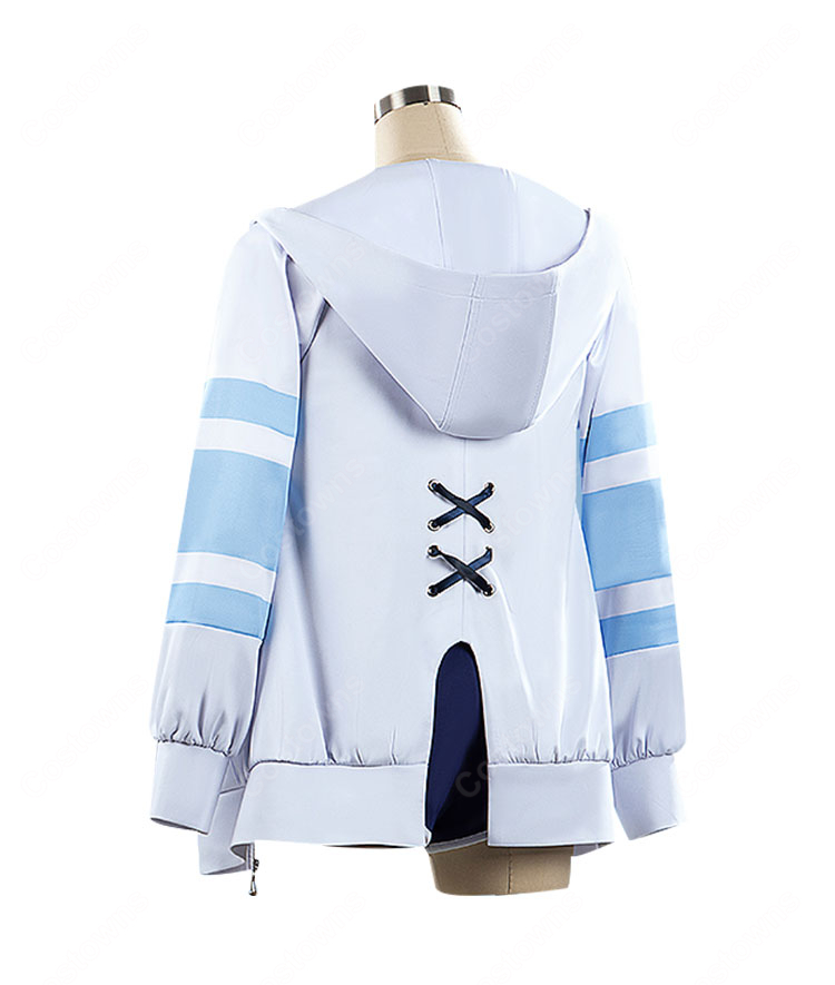 ウマ娘 プリティーダービー シュヴァルグラン 夏凪ネイビードロップ 勝負服 水着 コスプレ衣装-3