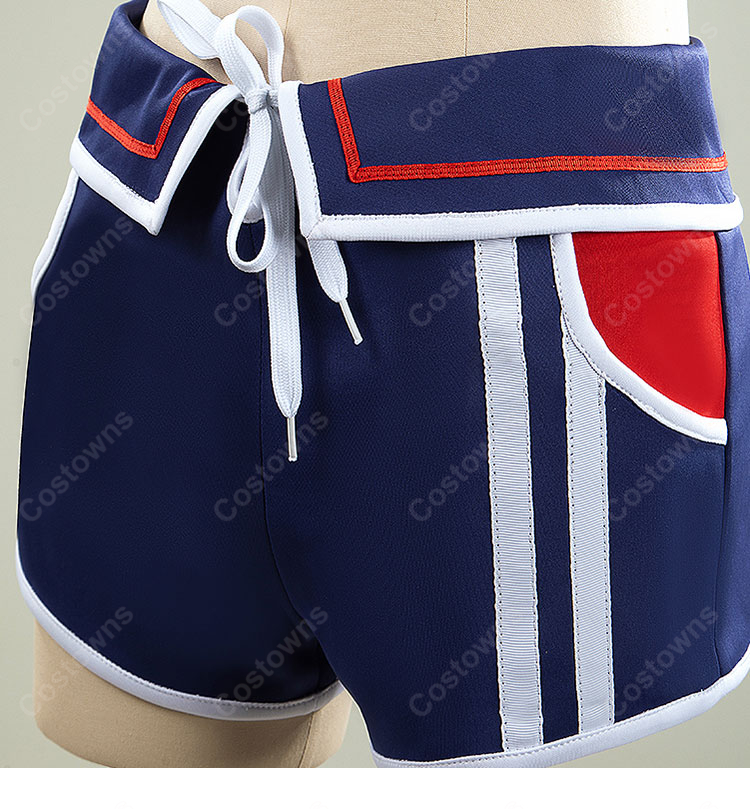 ウマ娘 プリティーダービー シュヴァルグラン 夏凪ネイビードロップ 勝負服 水着 コスプレ衣装-9