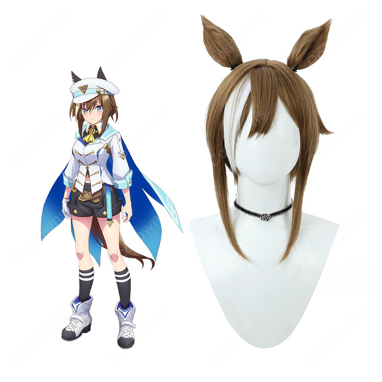 ウマ娘 プリティーダービー シュヴァルグラン コスプレウィッグ 耳・尾付き-1
