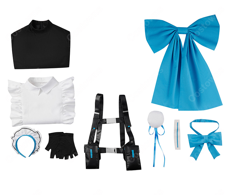 ブルーアーカイブ 飛鳥馬トキ メイド服 コスプレ衣装-5