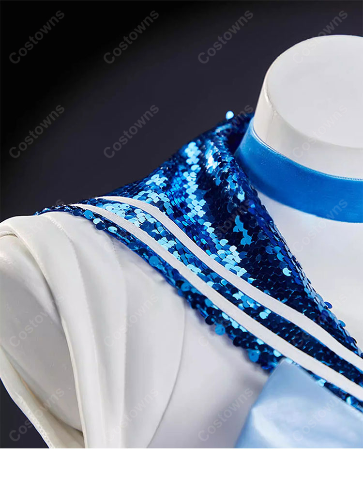 美少女戦士セーラームーン 水野亜美 コスプレ衣装  セーラーマーキュリー  セーラー服-4