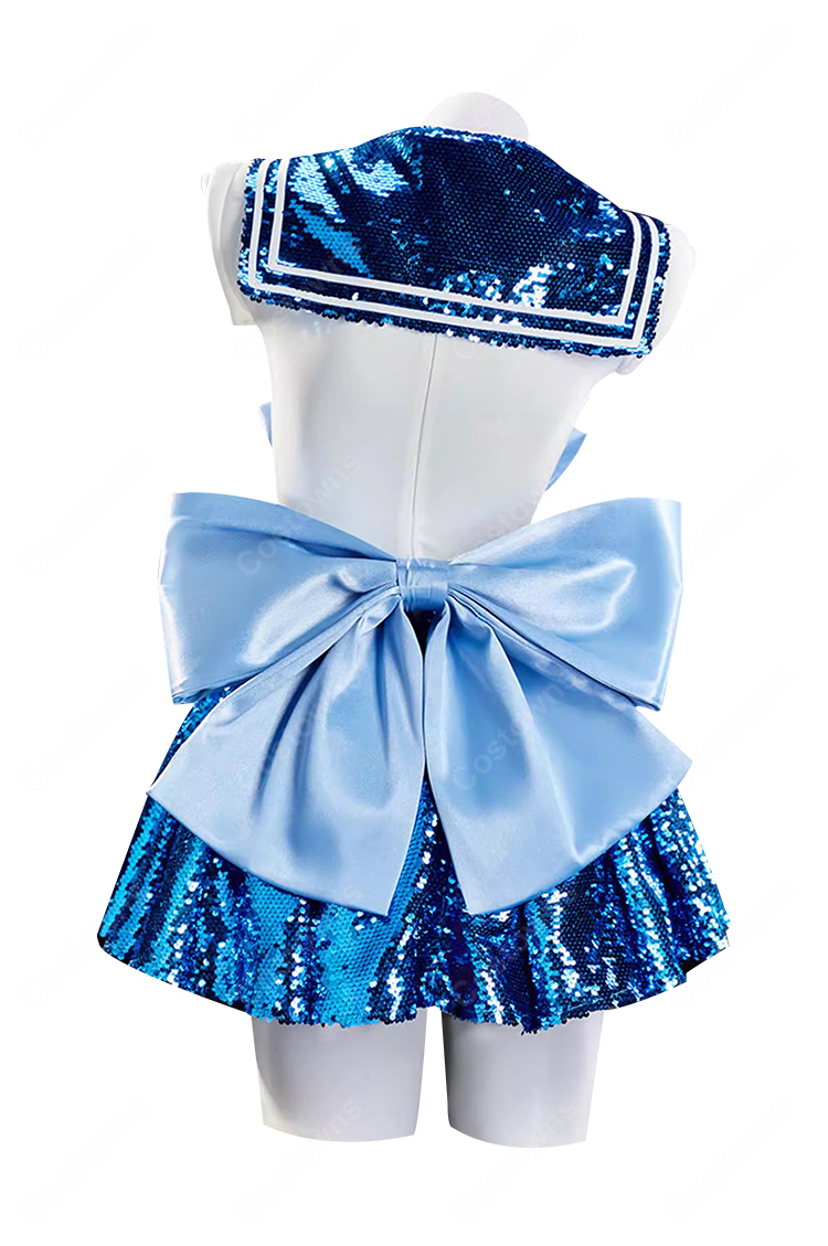 美少女戦士セーラームーン 水野亜美 コスプレ衣装  セーラーマーキュリー  セーラー服-3