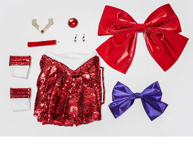 美少女戦士セーラームーン 火野レイ コスプレ衣装 セーラーマーズ 戦闘用セーラー服-9