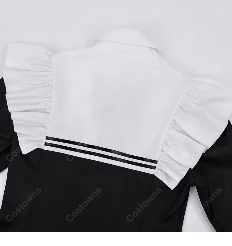 死亡遊戯で飯を食う。 幽鬼（ユウキ） 反町友樹 コスプレ衣装 メイド服-8