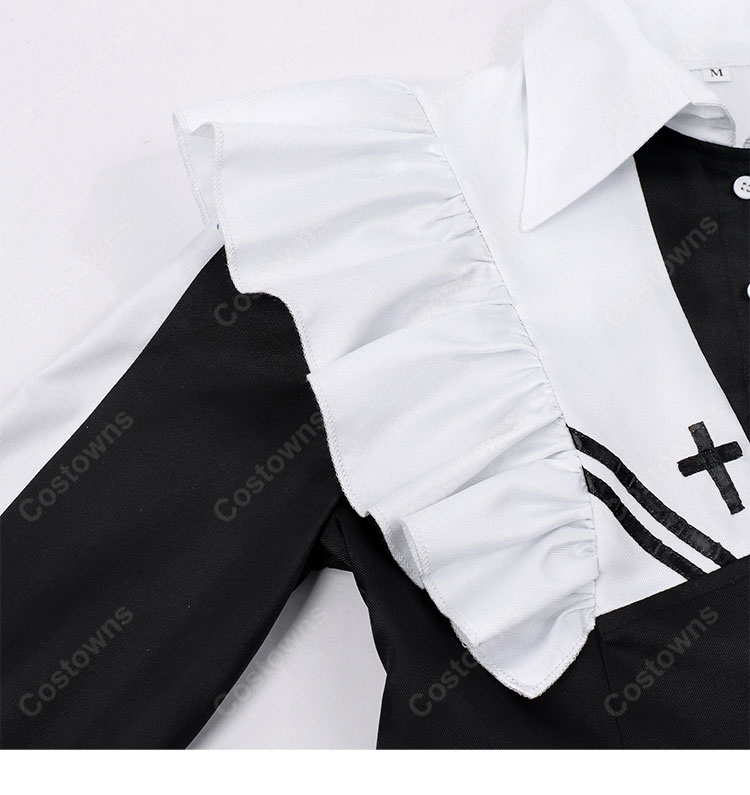 死亡遊戯で飯を食う。 幽鬼（ユウキ） 反町友樹 コスプレ衣装 メイド服-6