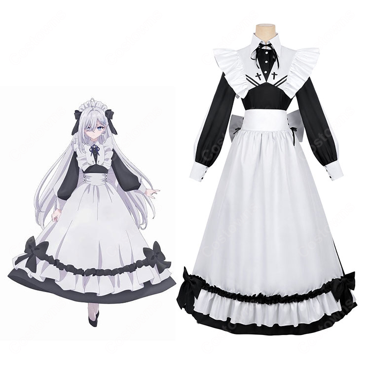 死亡遊戯で飯を食う。 幽鬼（ユウキ） 反町友樹 コスプレ衣装 メイド服-1