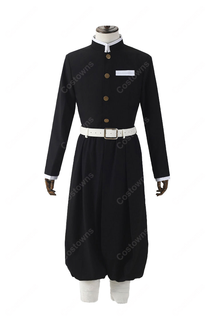 鬼滅の刃 伊黒小芭内 コスプレ衣装 蛇柱 刺繍 制服 隊服-5