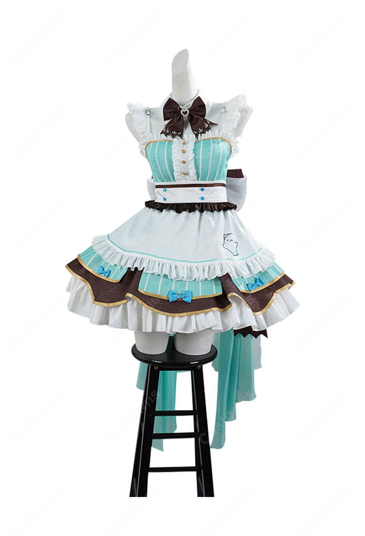 バーチャルYouTuber ミント・ファントーム コスプレ衣装 メイド服-2