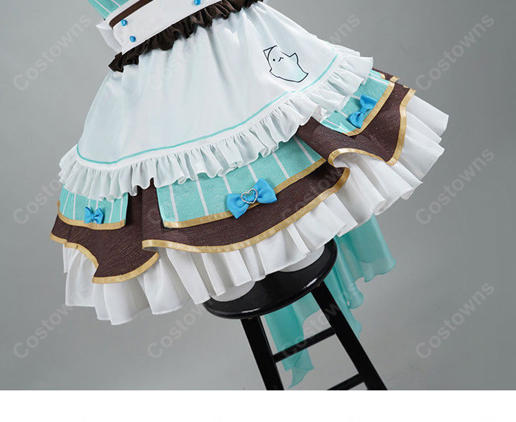 バーチャルYouTuber ミント・ファントーム コスプレ衣装 メイド服-9