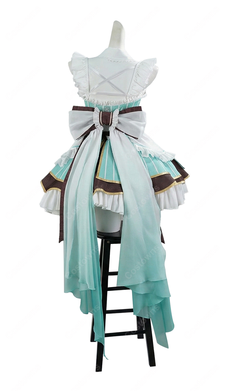 バーチャルYouTuber ミント・ファントーム コスプレ衣装 メイド服-4