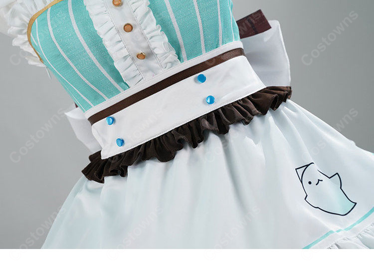 バーチャルYouTuber ミント・ファントーム コスプレ衣装 メイド服-8