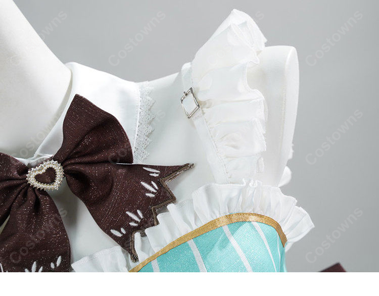 バーチャルYouTuber ミント・ファントーム コスプレ衣装 メイド服-7