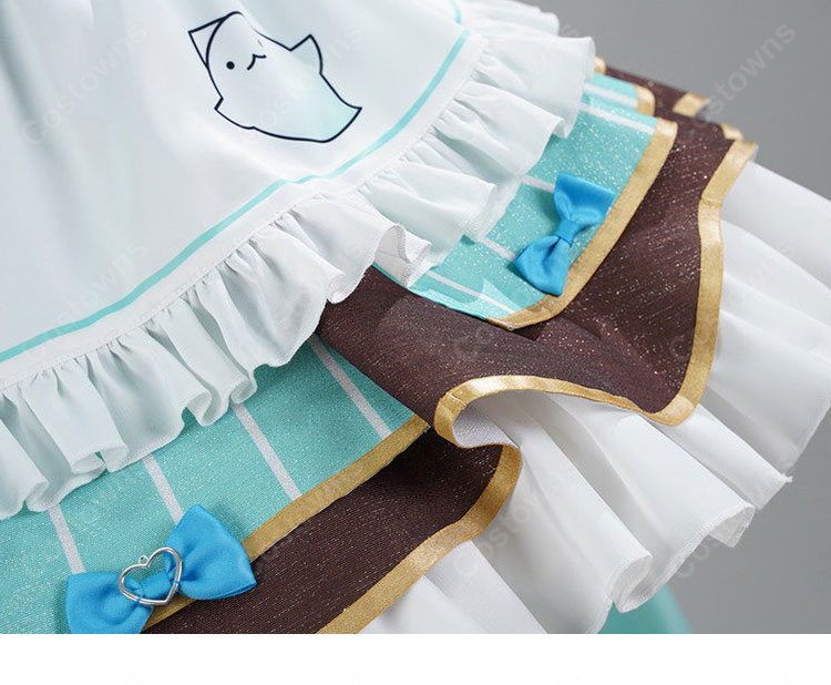 バーチャルYouTuber ミント・ファントーム コスプレ衣装 メイド服-10