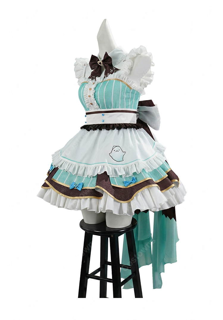 バーチャルYouTuber ミント・ファントーム コスプレ衣装 メイド服-3