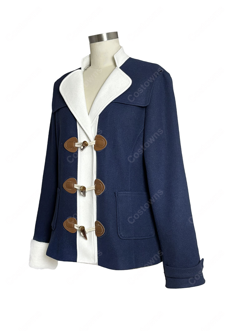 ウマ娘 プリティーダービー ユキノビジン コスプレ衣装 勝負服 コート-4