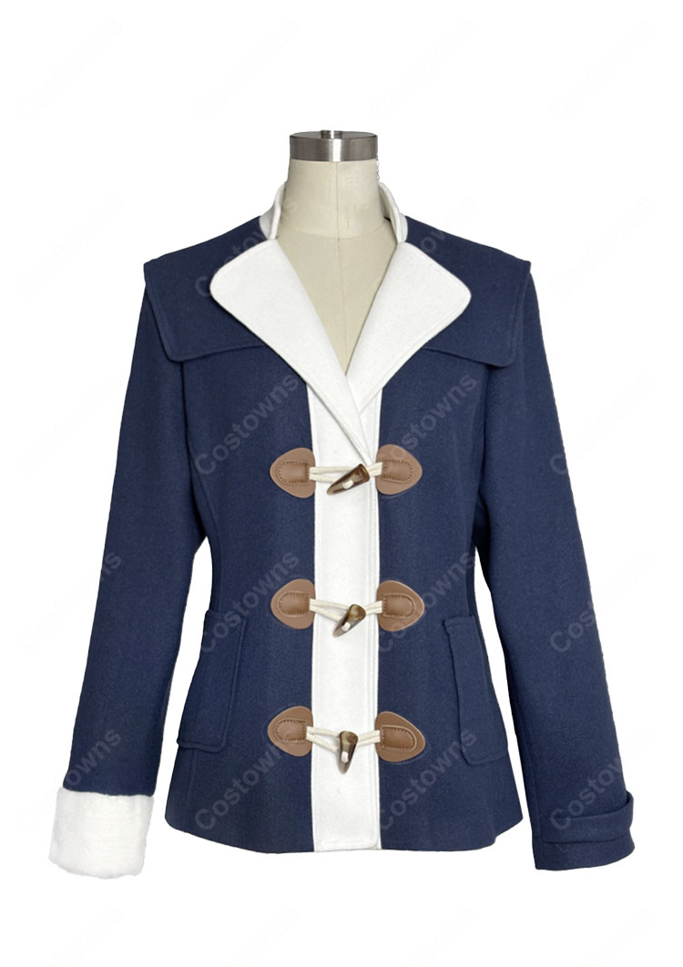 ウマ娘 プリティーダービー ユキノビジン コスプレ衣装 勝負服 コート-2