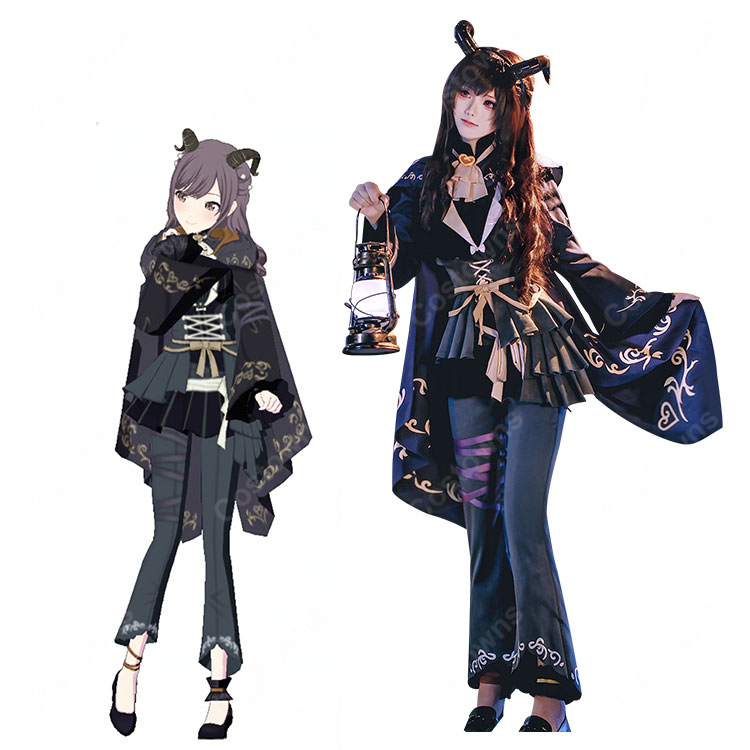 プロジェクトセカイ カラフルステージ！ feat. 初音ミク さすらう隠者の道程ガチャ ハーミット・サーチャー 東雲絵名 シーキング・クローク コスプレ衣装-1