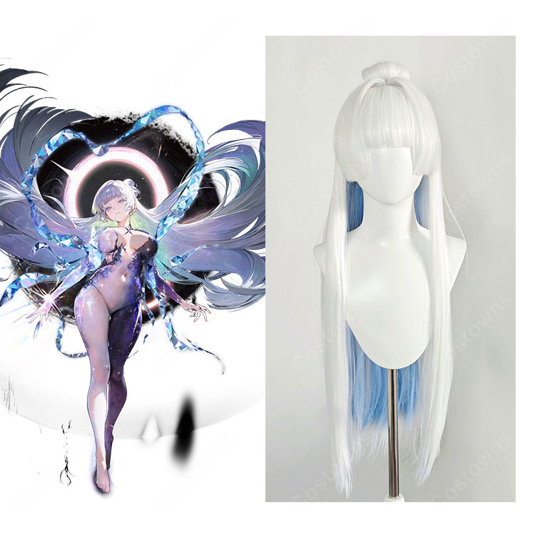 勝利の女神:NIKKE ナユタ コスプレウィッグ-1