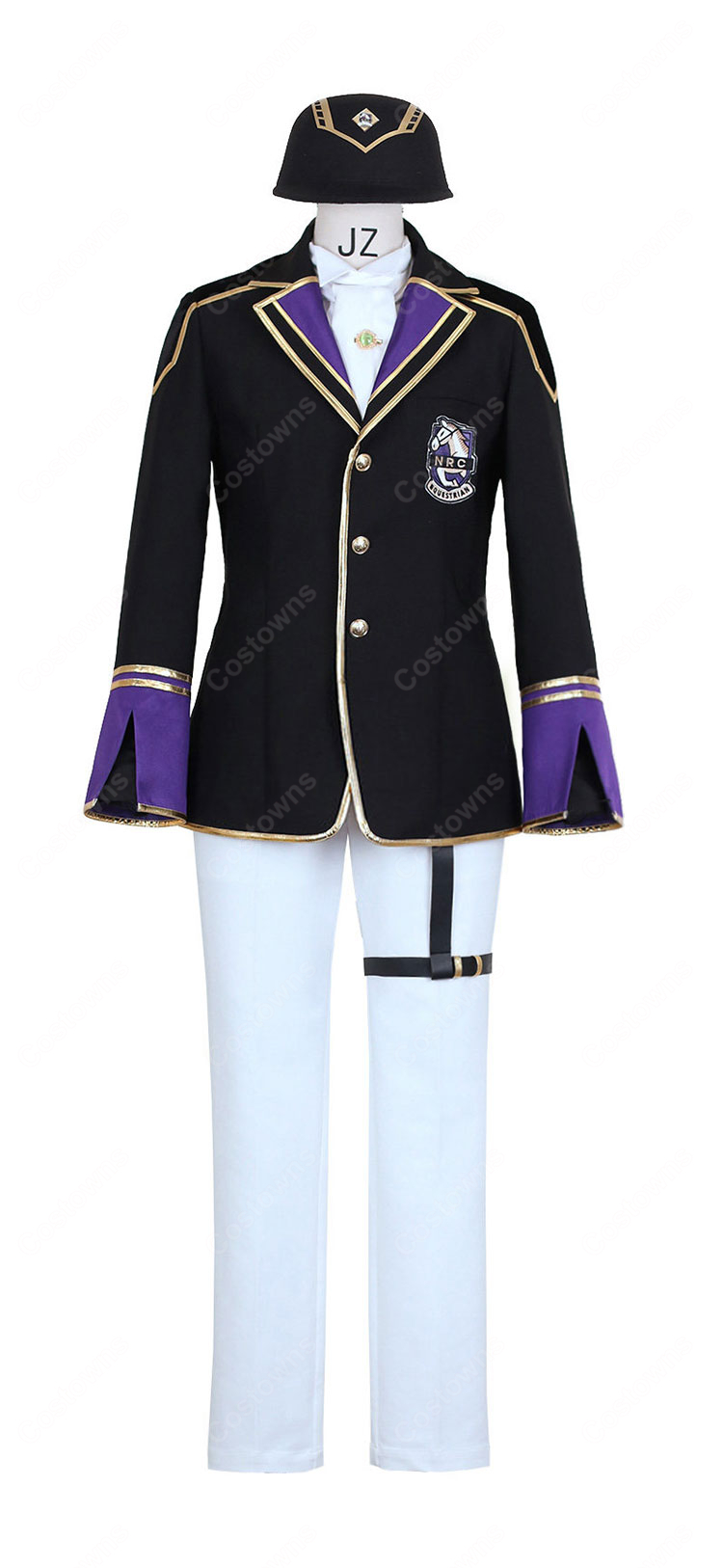 ディズニー ツイステッドワンダーランド クラブウェア(馬術部) シルバー コスプレ衣装-2