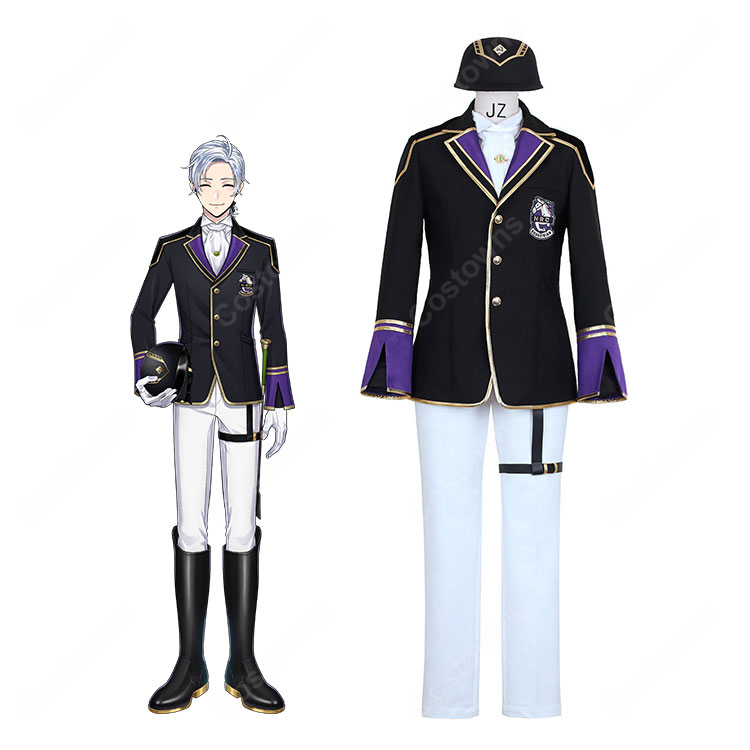 ディズニー ツイステッドワンダーランド クラブウェア(馬術部) シルバー コスプレ衣装-1