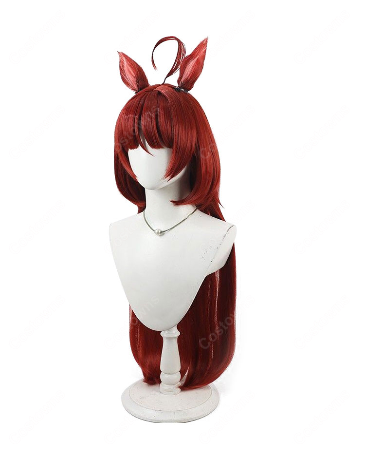 ウマ娘 プリティーダービー レッドディザイア コスプレウィッグ-4
