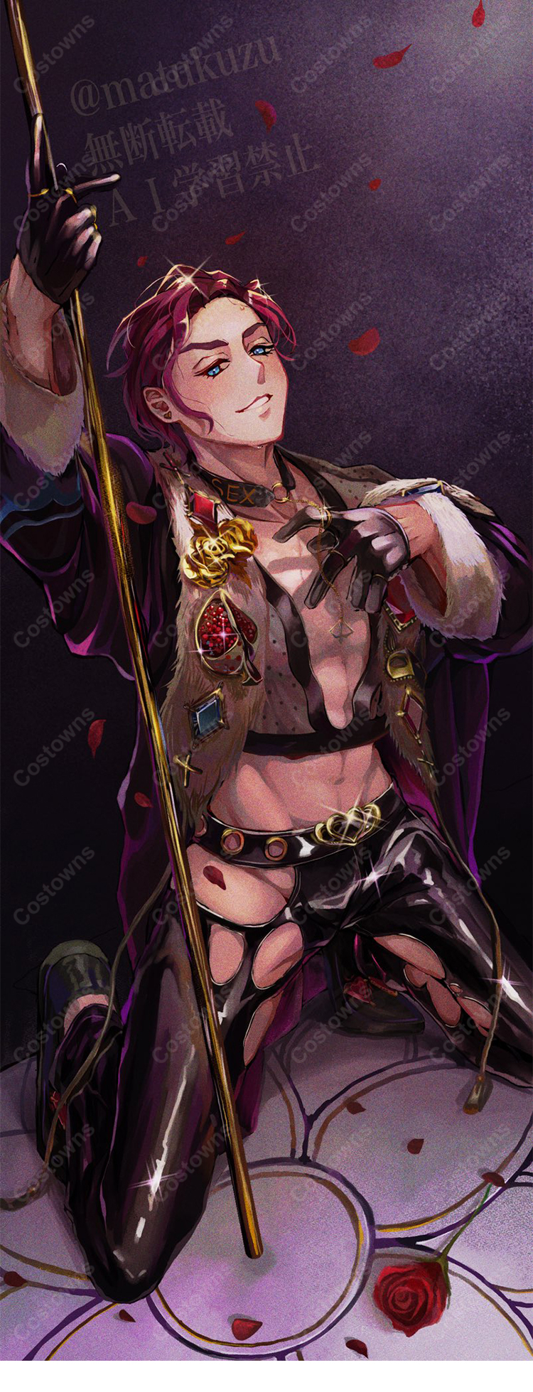 超人的シェアハウスストーリー『カリスマ』 天堂天彦 VIVA LA LIBERATION コスプレ衣装-3