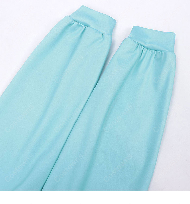 カヤちゃんはコワくない 佐藤神八 カヤ コスプレ衣装 ブルーパーカー-6