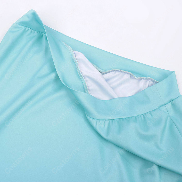 カヤちゃんはコワくない 佐藤神八 カヤ コスプレ衣装 ブルーパーカー-7