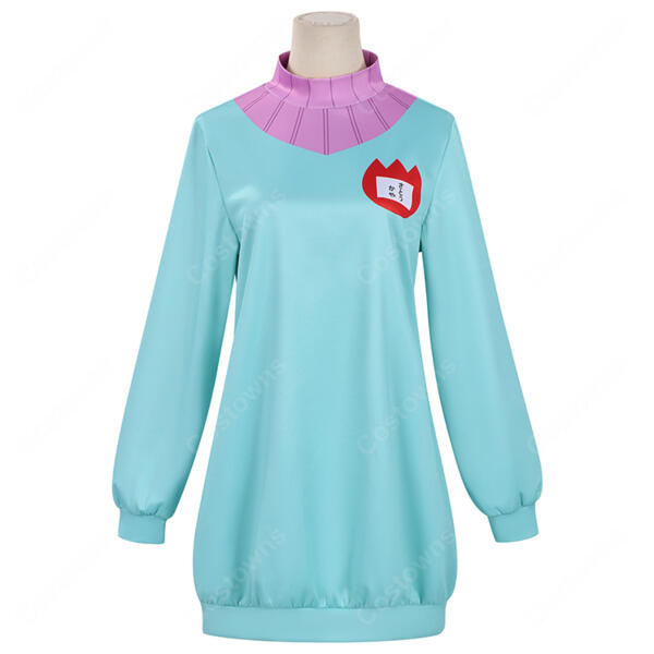 カヤちゃんはコワくない 佐藤神八 カヤ コスプレ衣装 ブルーパーカー元の画像