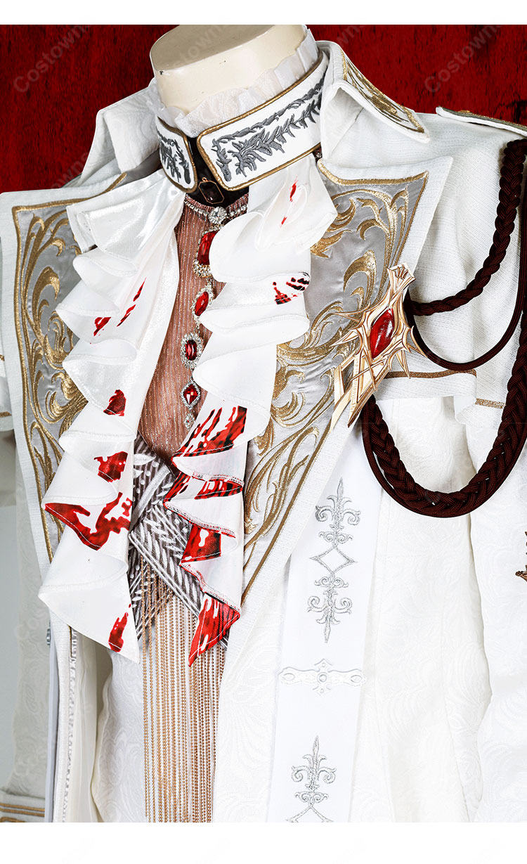 恋と深空 シン 銀翼の悪魔 野を裁く赤月 コスプレ衣装-3