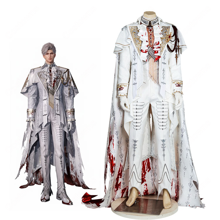 恋と深空 シン 銀翼の悪魔 野を裁く赤月 コスプレ衣装-1