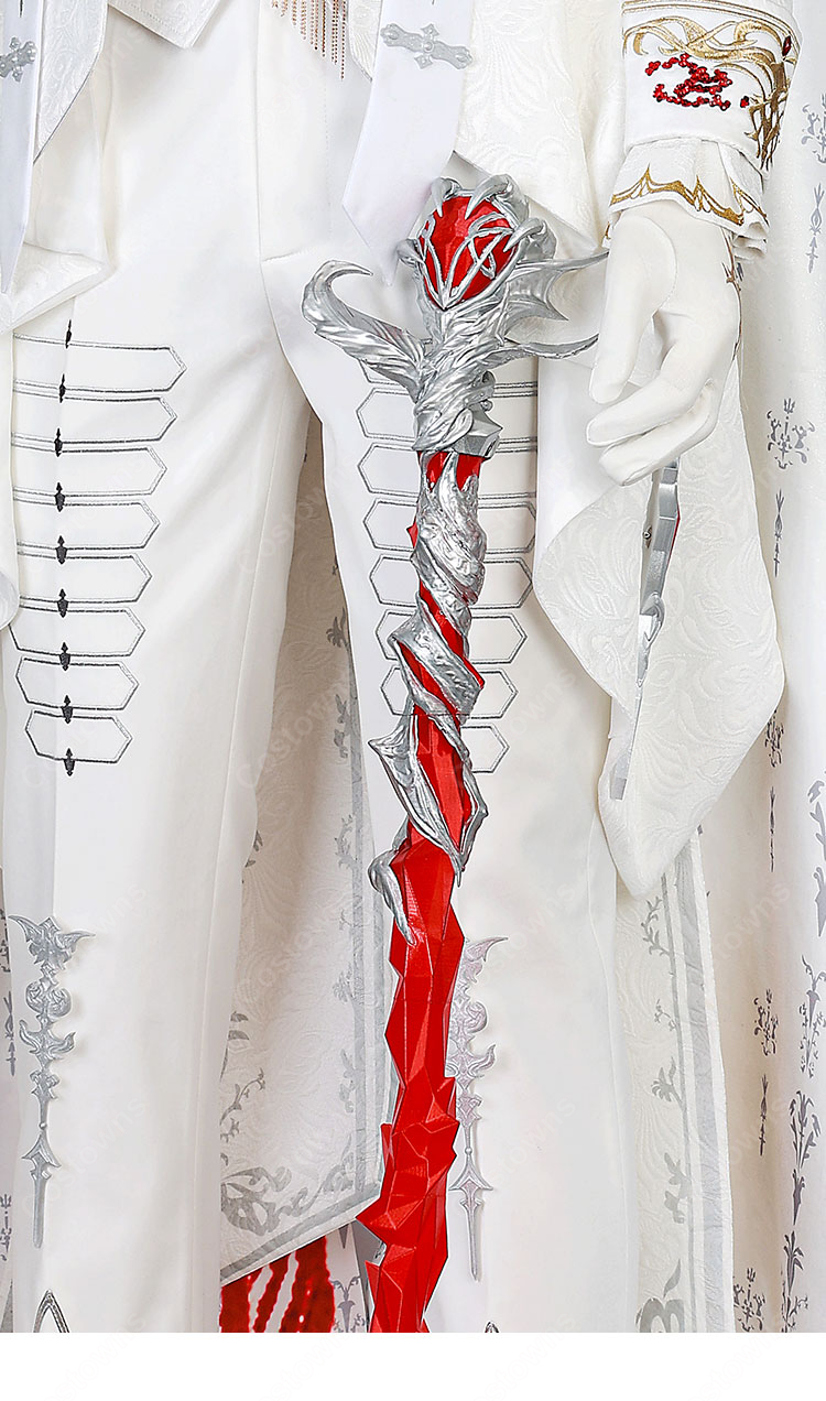 恋と深空 シン 銀翼の悪魔 野を裁く赤月 コスプレ衣装-4