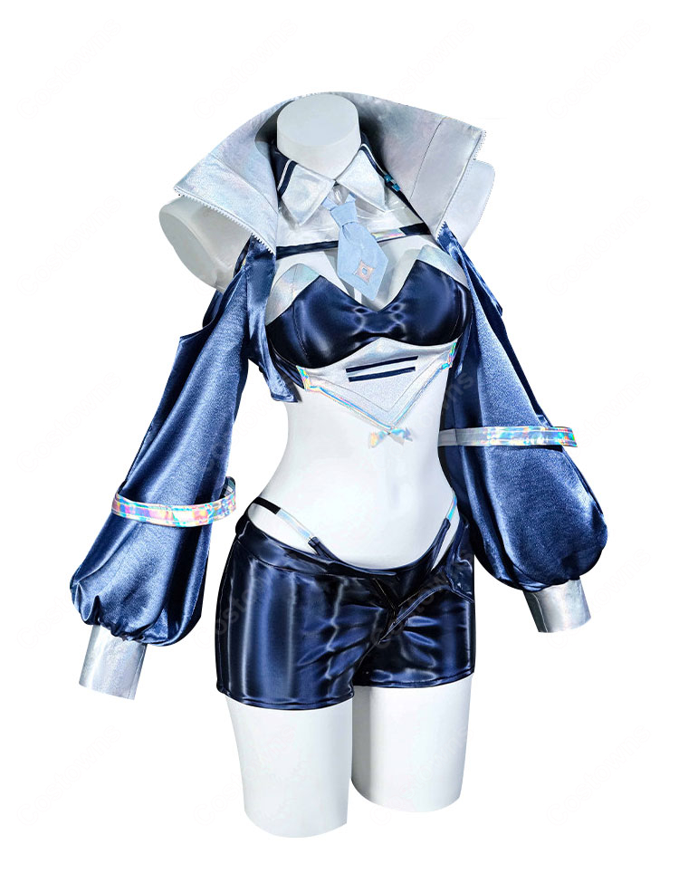 アズールレーン ニュージャージー ブラック・プレリュード コスプレ衣装 レースクイーン衣装-2