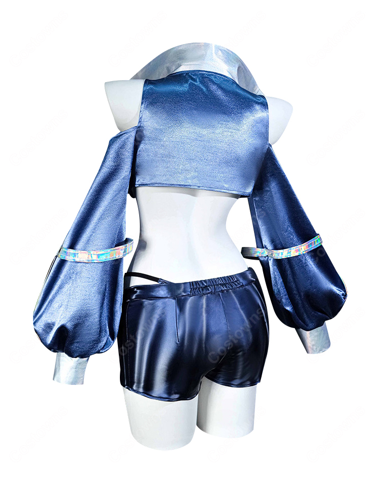 アズールレーン ニュージャージー ブラック・プレリュード コスプレ衣装 レースクイーン衣装-4