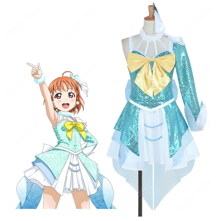 ラブライブ! スクールアイドルフェスティバル みんなのパワー 高海千歌 コスプレ衣装-1
