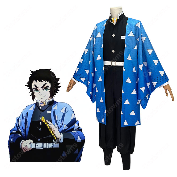 鬼滅の刃 雷の呼吸 獪岳 コスプレ衣装 鬼殺隊隊服-1