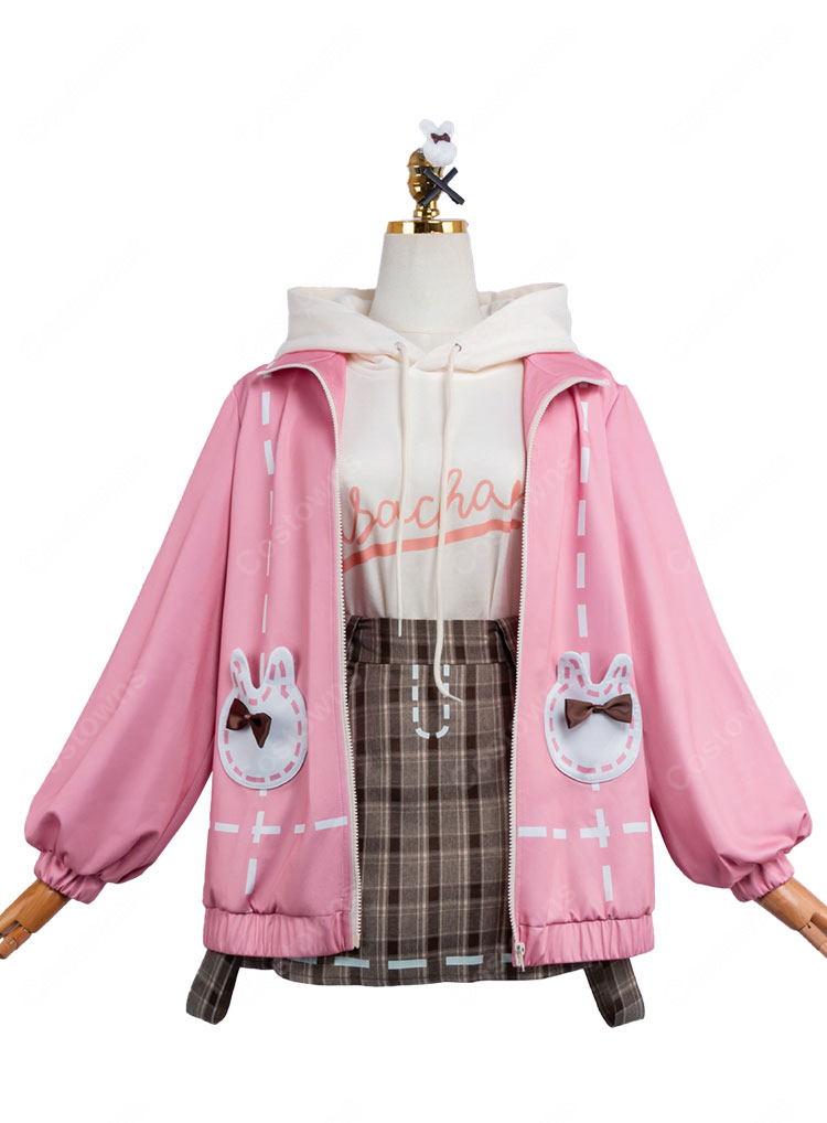 プロジェクトセカイ カラフルステージ! feat. 初音ミク 鳳えむ 草薙寧々 お出かけ服 おさんぽうさちゃんコーデ コスプレ衣装-2