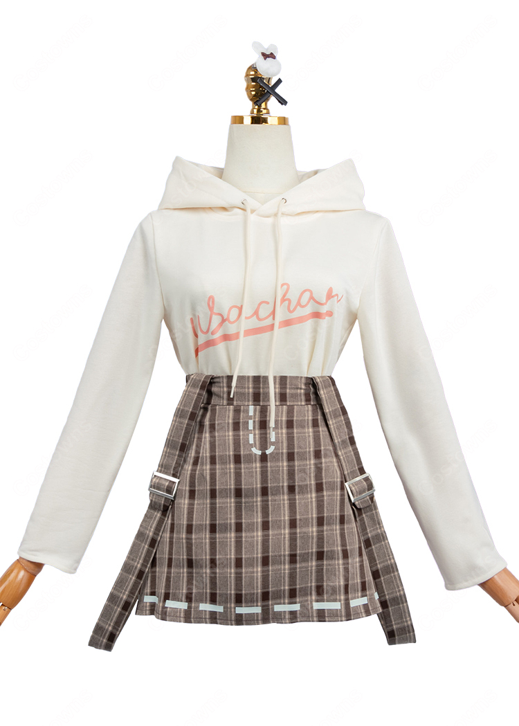 プロジェクトセカイ カラフルステージ! feat. 初音ミク 鳳えむ 草薙寧々 お出かけ服 おさんぽうさちゃんコーデ コスプレ衣装-4