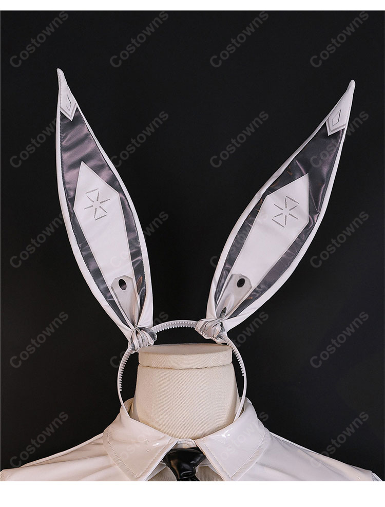 勝利の女神:NIKKE ブラン 逆バニーガール衣装 コスプレ衣装-4