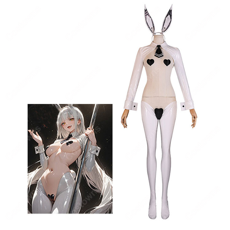勝利の女神:NIKKE ブラン 逆バニーガール衣装 コスプレ衣装-1