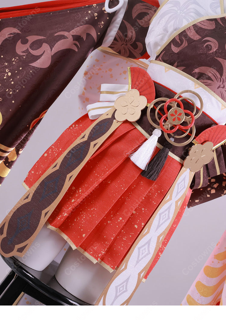 hololive ホロライブ 百鬼あやめ 7周年記念 天女繚華 花吹雪 コスプレ衣装-9